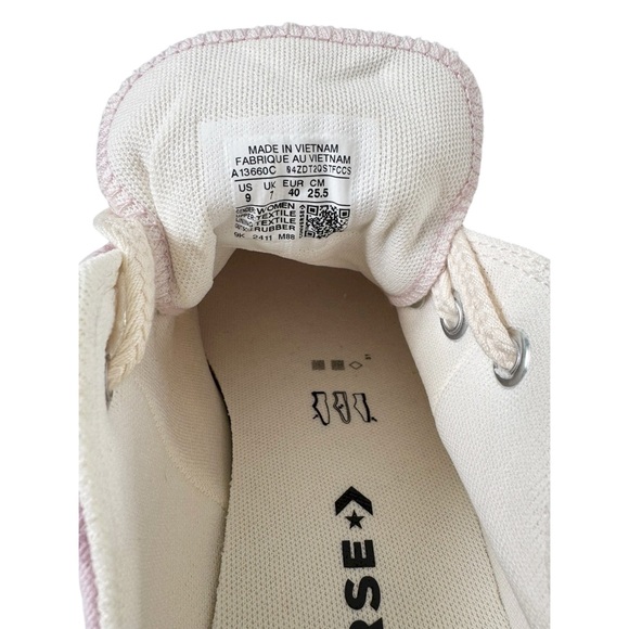 Converse Chuck Taylor All Star Lift Rose Cross Stitch Platform Sneaker | 9 NWOT - Picture 8 of 10
